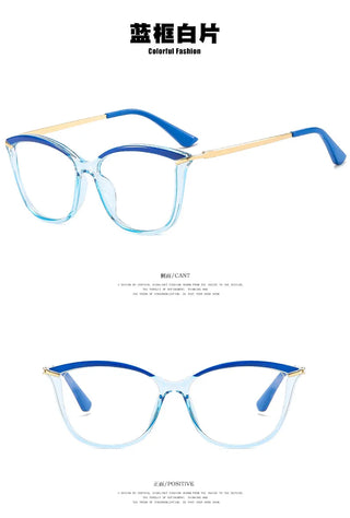 Anti Blue Light Blocking Cat Eye Oculos Mujer Glass Women Fashion Luxury Designer Optical TR90 Eyeglasses Frame Classic Eyewear