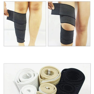 40-200cm Knee Elbow Wrist Ankle Bandage Cuff Support Wrap Sport  Compression Strap Belt Fitness Gym Brace Tape Elastic Band