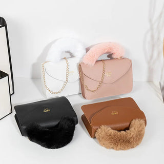 Faux Fur Tote Bag for Women 2023 New Soft Alodia Store