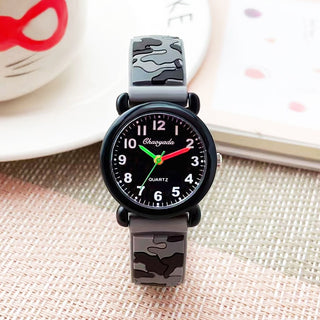 camouflage silicone strap quartz watches children kids students digital cool waterproof clocks