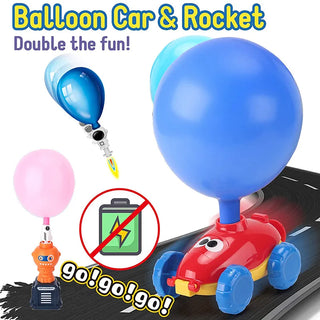 Balloon Launcher Car Toy Set Children's Balloon Launcher Toy Force Car Balloon Launcher Toys Kid's Preschool Educational Gifts