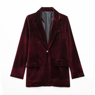 Velvet Blazer Coat Vintage