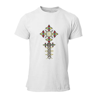 Ethiopian Cross Polyester TShirts Culture Design Distinctive Men's T Shirt Funny Clothing 6XL