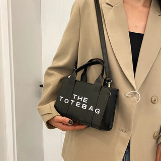 Women Tote Bag Contrast Letters Fashion Ladies