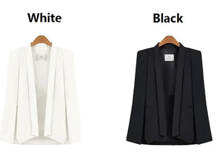 Coat Women Lapel Split Cloak Jacket