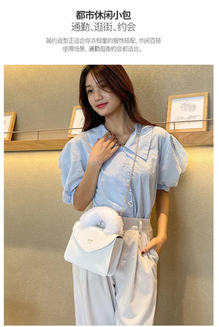 Faux Fur Tote Bag for Women 2023 New Soft Alodia Store