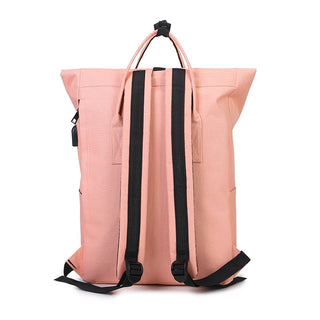 Women External USB Charge Backpack Nylon Rucksack