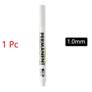 White Marker Pens grafting set 2.0mm Oily Waterproof White Gel Pen DIY