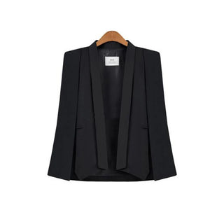 Coat Women Lapel Split Cloak Jacket