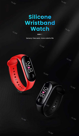 M3 Kids Digital Watches Adjustable Silicone Strap Waterproof Children's Watch Boys Sports Wrist Electronic Smart Watch For Kids