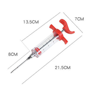 Flavor Needle BBQ Meat Syringe Marinade Injector Pork Steak Meat Sauces Syringes With 3 Stainless Steel Needles Kitchen Tools