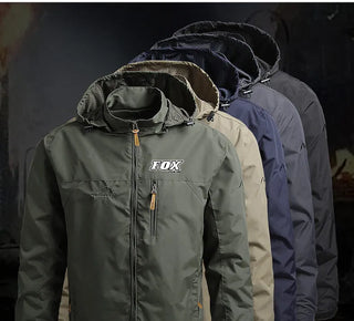 Men Hooded Raincoat Winter Waterproof Skin Kit