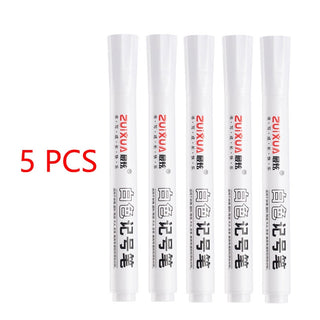 White Marker Pens grafting set 2.0mm Oily Waterproof White Gel Pen DIY