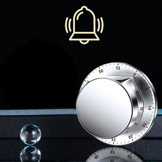 Stainless Steel Kitchen Timer with Magnetic Base Manual Mechanical Cooking Timer Countdown Cooking Tools KitchenTimer