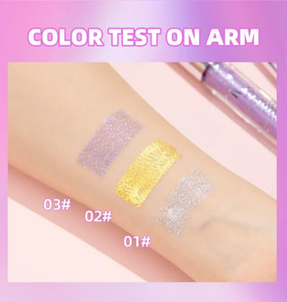 Waterproof Glitter Mascara Long Lasting Sparkle Diamond Eye Makeup - Alodia Store