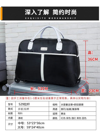 Travel Suitcase Trolley Bag with Wheels Large Capacity waterptoof Alodia Store