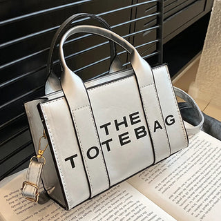 Women Tote Bag Contrast Letters Fashion Ladies