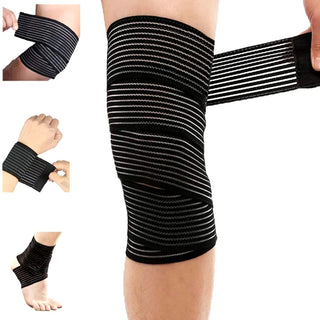 1Pcs Elastic Compression Knee Bandages Fitness Pressurized Straps for Gym Weight Lifting Squats Leg Compression Training Wraps