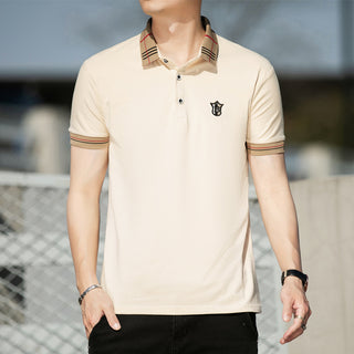 100% Cotton Breathable Brand Polo Shirts Men's Clothing Summer Tops Short Sleeve Casual Cotton Luxury Quality Fashion Clothes