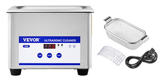 VEVOR 800ml Ultrasonic Cleaner Portable Washing Machine 35W Mini Dishwasher Lave-Dishes Ultrasound Bath Sonic