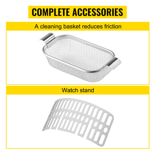 VEVOR 800ml Ultrasonic Cleaner Portable Washing Machine 35W Mini Dishwasher Lave-Dishes Ultrasound Bath Sonic