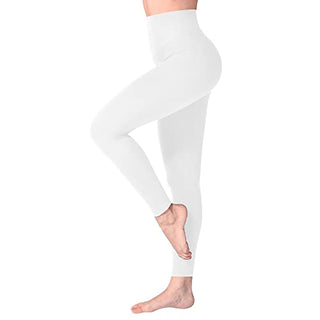 SINOPHANT Leggins Mujer, Pantalon Yoga Mujer, Mallas Deporte Mujer, Leggings Mujer Suaves Elásticos de Cintura Alta Tallas Grandes, Pilates S-M #1 Piezas Negro