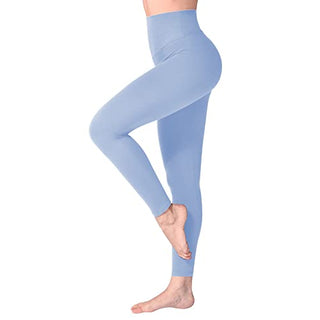 SINOPHANT Leggins Mujer, Pantalon Yoga Mujer, Mallas Deporte Mujer, Leggings Mujer Suaves Elásticos de Cintura Alta Tallas Grandes, Pilates S-M #1 Piezas Negro