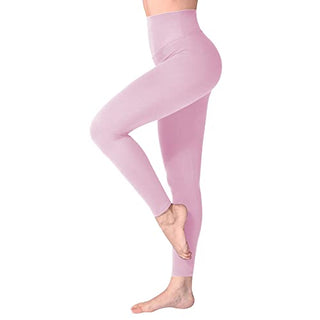 SINOPHANT Leggins Mujer, Pantalon Yoga Mujer, Mallas Deporte Mujer, Leggings Mujer Suaves Elásticos de Cintura Alta Tallas Grandes, Pilates S-M #1 Piezas Negro