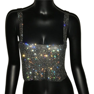 Camiseta de tirants de discoteca brillant