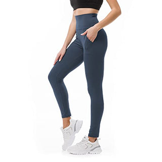 SINOPHANT Leggins Mujer, Pantalon Yoga Mujer, Mallas Deporte Mujer, Leggings Mujer Suaves Elásticos de Cintura Alta Tallas Grandes, Pilates S-M #1 Piezas Negro