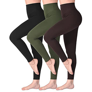 SINOPHANT Leggins Mujer, Pantalon Yoga Mujer, Mallas Deporte Mujer, Leggings Mujer Suaves Elásticos de Cintura Alta Tallas Grandes, Pilates S-M #1 Piezas Negro