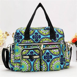 Ladies LargeCapacity Waterproof Tote Bag Flower