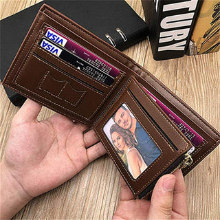 Engraved Wallets Men Short Purse