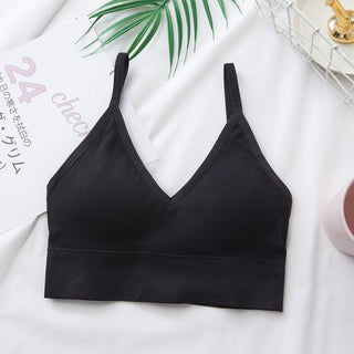 Tops curts atractius per a dones Top de tub de roba de carrer per a dones Camises sense mànigues Llenceria esportiva sense costures Tee Bra Crop Top Bandeau Top Tank