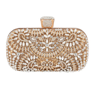 Diamond Evening Metal Clutch bag