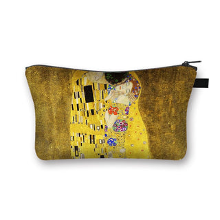 Starry Night / Kiss / Waterlily Painting Cosmetic Bag Van Gogh / Gustav Klimt / Monet Women