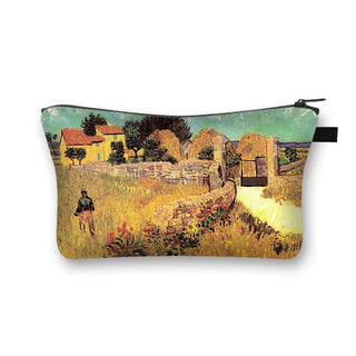 Starry Night / Kiss / Waterlily Painting Cosmetic Bag Van Gogh / Gustav Klimt / Monet Women