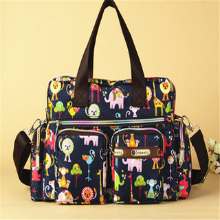 Ladies LargeCapacity Waterproof Tote Bag Flower