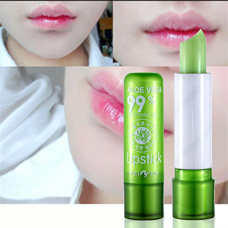 1pcs  Aloe Vera Lipstick Color Changing Lip Balm Lasting Moisturizing Moisturizing Waterproof Temperature Change Lip Balm