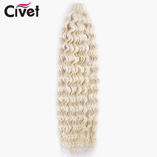 Pell sintètic Ariel Curl Water Weave Passion Twist Trenes de ganxet Extensions de cabell Ombre Blonde Pink Trend Hair Per a dones