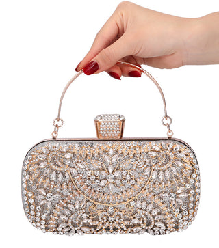 Diamond Evening Metal Clutch bag