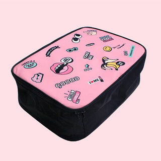 New Travel Cartoon Cosmetic Bag Portable Women Makeup Cases Large Capacity