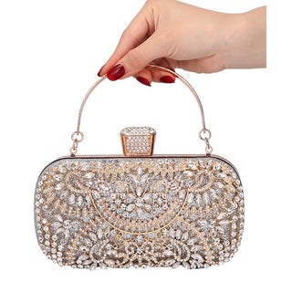 Diamond Evening Metal Clutch bag