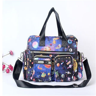 Ladies LargeCapacity Waterproof Tote Bag Flower