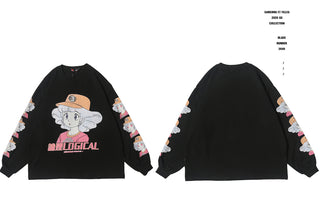 EXTREME Long Sleeve Women&#39;s Harajuku Cute Kawaii Clothes Oversized