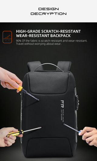 Fenruien Waterproof 15.6 Inch Men Laptop Backpack Usb Charging School Bag Anti Theft Backpack Male Travel Backpacks 2020 New