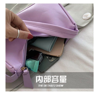 Fashion Design Women Small  Handbags Soft PU Leather Ladies Armpit Shoulder Bags Vintage Simple Girls Clutch Purse Tote