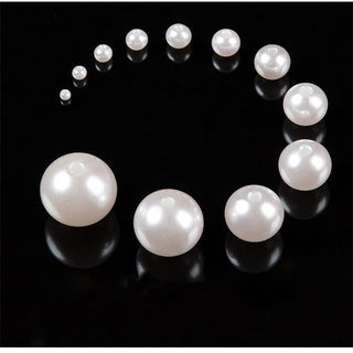 ABS Imitation Pearl Beads Loose Round Acrylic Beads To Needlework Handmade For Necklace Bracelets DIY Jewelry Components Making