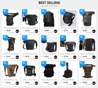 High Quality Men&#39;s Canvas Drop Leg Bag Military Motorcycle Multi-purpose Messenger Shoulder Bags Belt Hip Bum Waist Fanny Pack