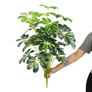 Plantes falses de 75 cm i 24 forquilles, branca d'arbre de monstera artificial gran, fulla de tortuga falsa de palmera tropical de plàstic per a la decoració de l'habitació del jardí de la llar